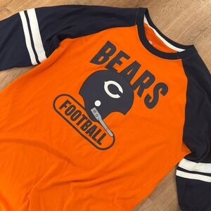 Nike Chicago Bears Retro Throwback Raglan Long Sleeve - Size Medium